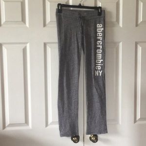 abercrombie girls grey sweatpants medium